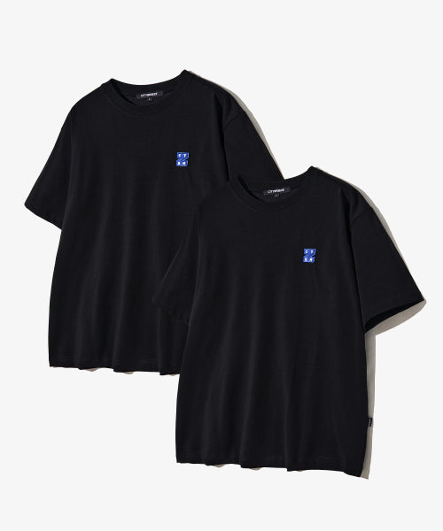 [2PACK] LOGO WAPPEN COTTON SHIRT - 3 COLORS