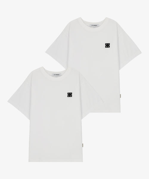 [2PACK] LOGO WAPPEN COTTON SHIRT - 3 COLORS