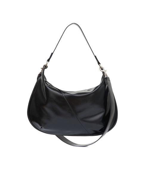 HALF MOON BAG (CRINKLE BLACK) - 2 COLORS BLACK