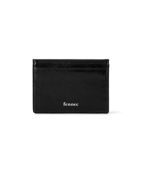 HEARTY FLAP WALLET BLACK