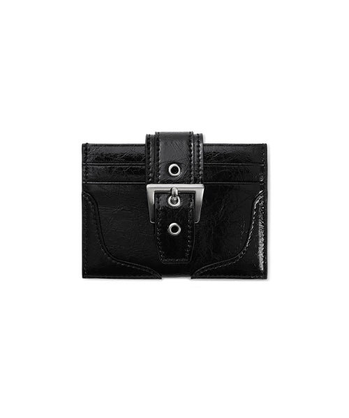 BUCKLE BRIDGE POCKET LEOPARD - 3 COLORS BLACK