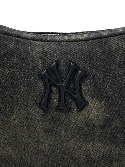 VINTAGE WASHED SHOULDER BAG NY #KARINA同款! CHARCOAL