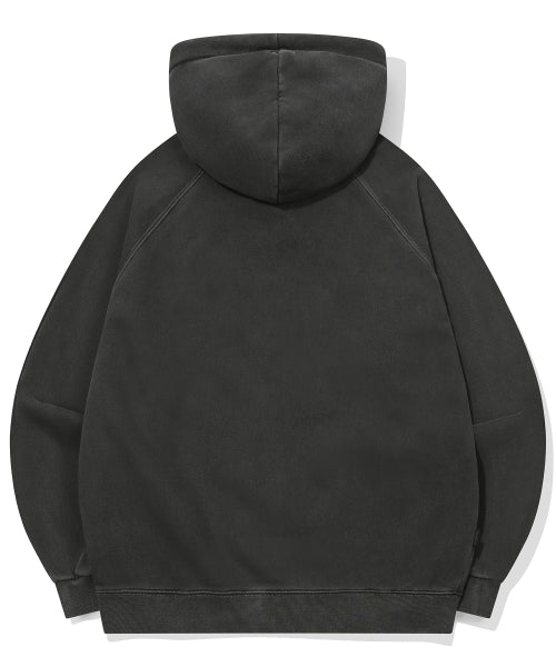 2-WAY CP LINE PIGMENT HOOD ZIP-UP SMOKE BLACK