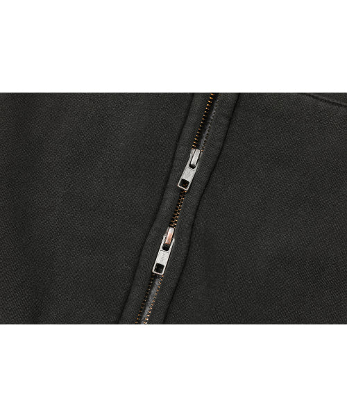 2-WAY CP LINE PIGMENT HOOD ZIP-UP SMOKE BLACK