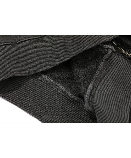 2-WAY CP LINE PIGMENT HOOD ZIP-UP SMOKE BLACK