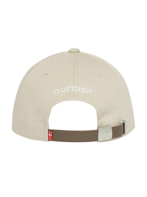 SIGNATURE POLARBEAR LOGO COTTON BALL CAP - 4 COLORS BEIGE