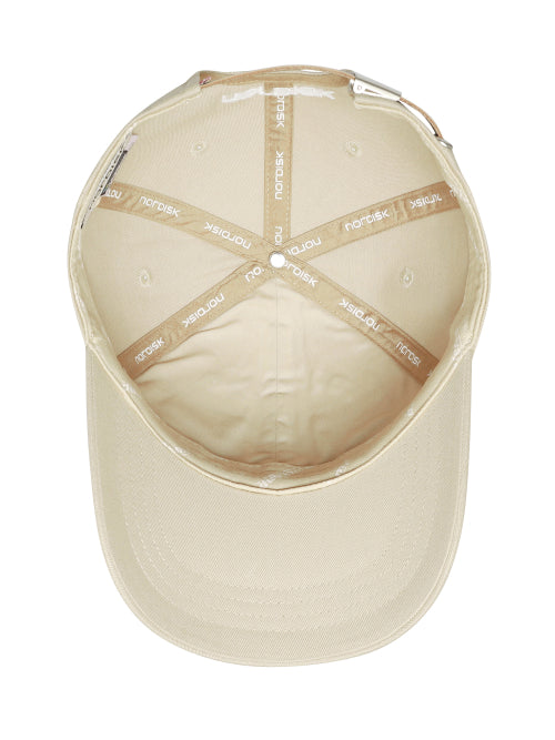 SIGNATURE POLARBEAR LOGO COTTON BALL CAP - 4 COLORS BEIGE