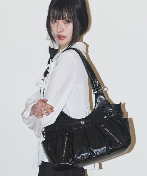 BUCKLE SHOULDER - 5 COLORS BLACK