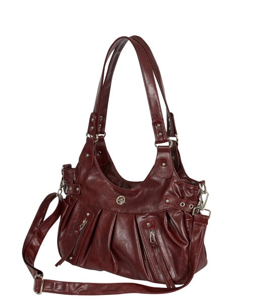 BUCKLE SHOULDER - 5 COLORS BURGUNDY