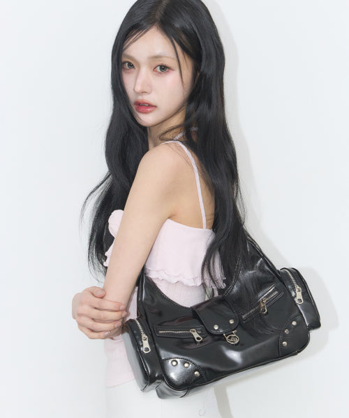 RUBY STUD SHOULDER PINK - 4 COLORS BLACK
