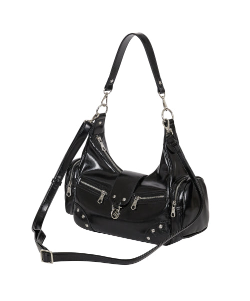 RUBY STUD SHOULDER PINK - 4 COLORS BLACK