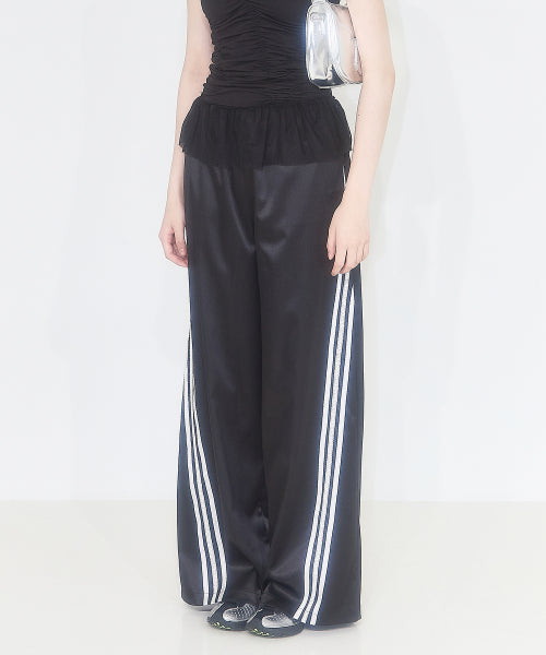 LACE LINE PANTS BLACK - 2 COLORS BLACK