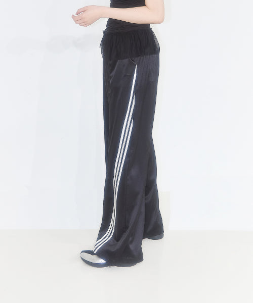 LACE LINE PANTS BLACK - 2 COLORS BLACK