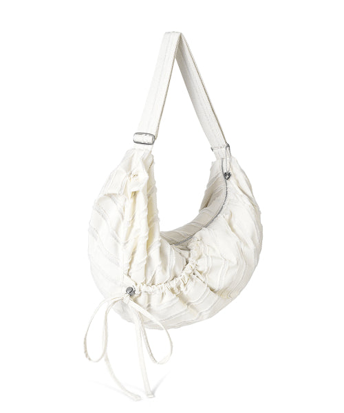LASSIE BAG FRINGE - 2 COLORS IVORY