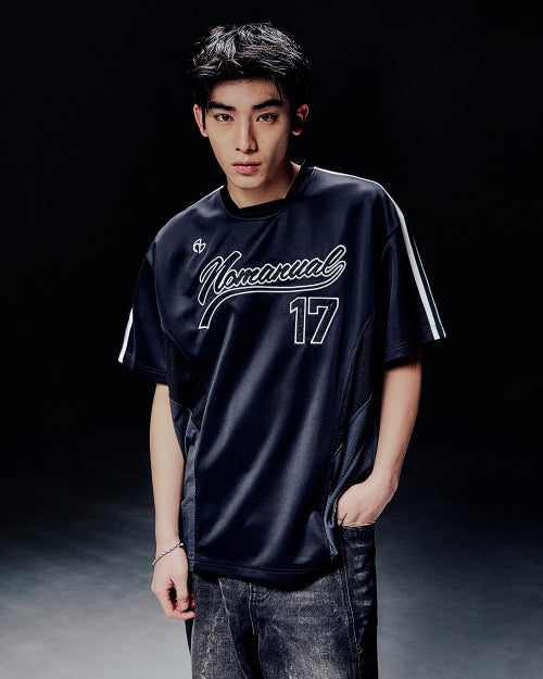 SWEEP BASEBALL JERSEY - CHARCOAL - 2 COLORS