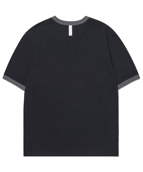 N.D RINGER T-SHIRT - BLACK - 2 COLORS