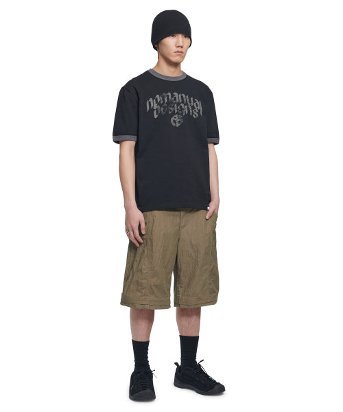 N.D RINGER T-SHIRT - BLACK - 2 COLORS