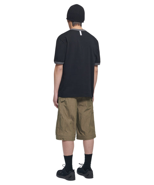 N.D RINGER T-SHIRT - BLACK - 2 COLORS