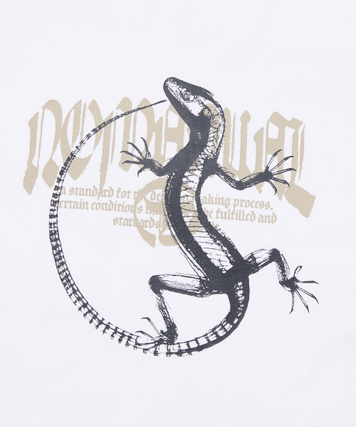 LIZARD T-SHIRT - WHITE - 2 COLORS
