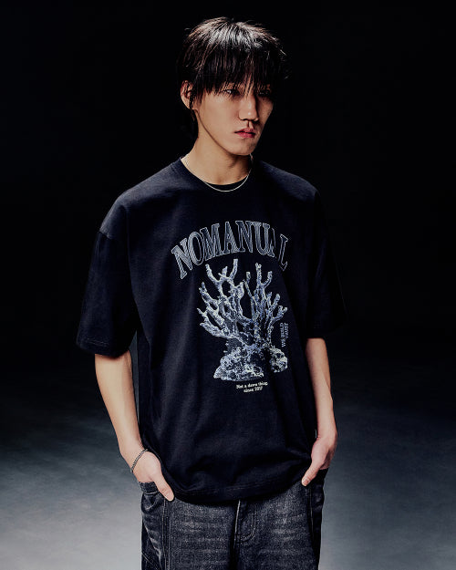 METAL CORAL REEF T-SHIRT - BLACK - 3 COLORS