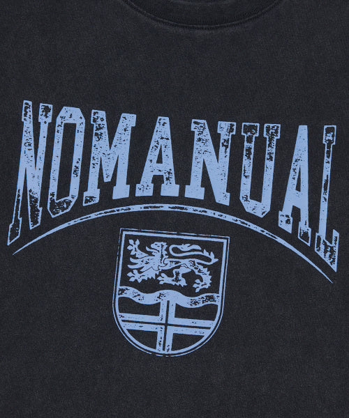 EMBLEM WASHED T-SHIRT - WASHED BLACK - 2 COLORS