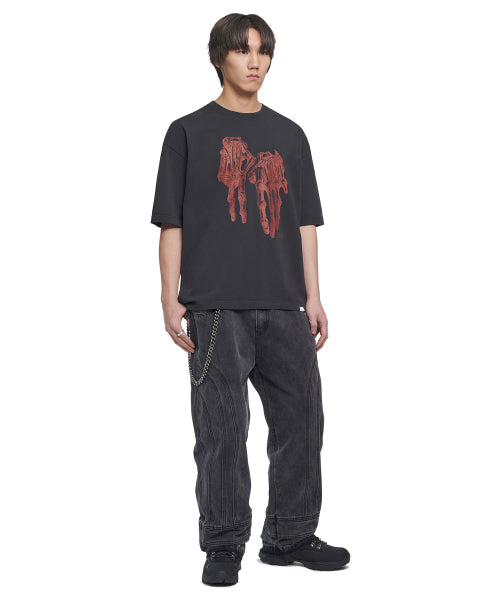 ROBOTIC HAND NM T-SHIRT - WASHED BLACK - 3 COLORS