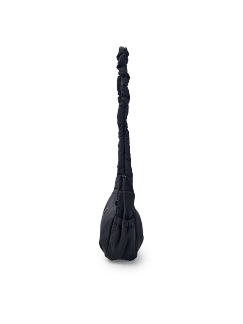 BASIC ATHLEISURE HOBO BAG NY #KARINA同款! - 3 COLORS BLACK