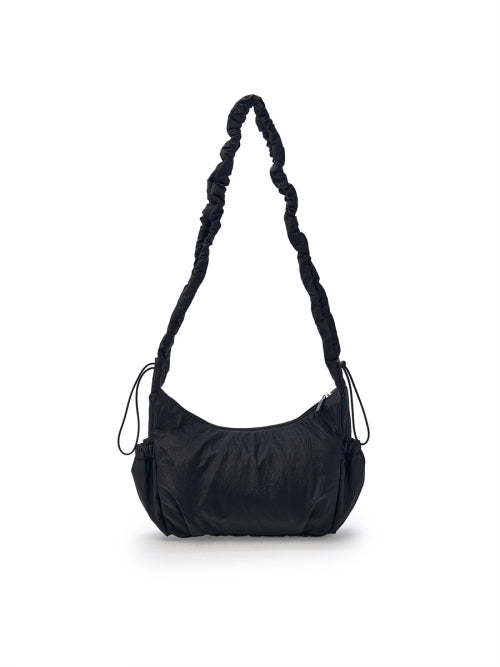BASIC ATHLEISURE HOBO BAG NY #KARINA同款! - 3 COLORS BLACK