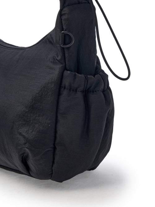 BASIC ATHLEISURE HOBO BAG NY #KARINA同款! - 3 COLORS BLACK