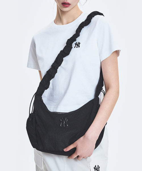 BASIC ATHLEISURE HOBO BAG NY #KARINA同款! - 3 COLORS BLACK