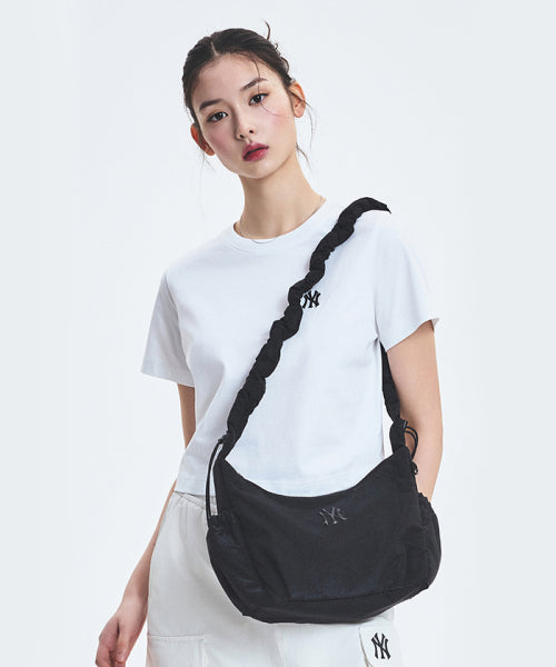 BASIC ATHLEISURE HOBO BAG NY #KARINA同款! - 3 COLORS BLACK