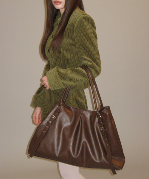 TRAPEZ BAG (CHOCO BROWN) BROWN