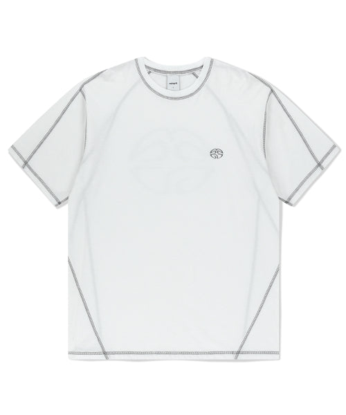 CURVED STITCH TEE - 2 COLORS