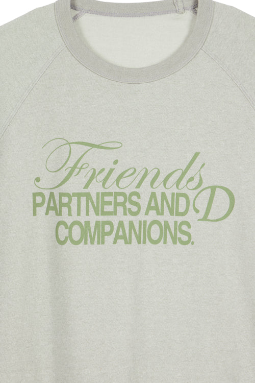 D & FRIENDS GRAPHIC OVERFIT T SHIRTS GREY