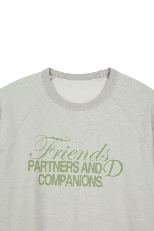 D & FRIENDS GRAPHIC OVERFIT T SHIRTS GREY