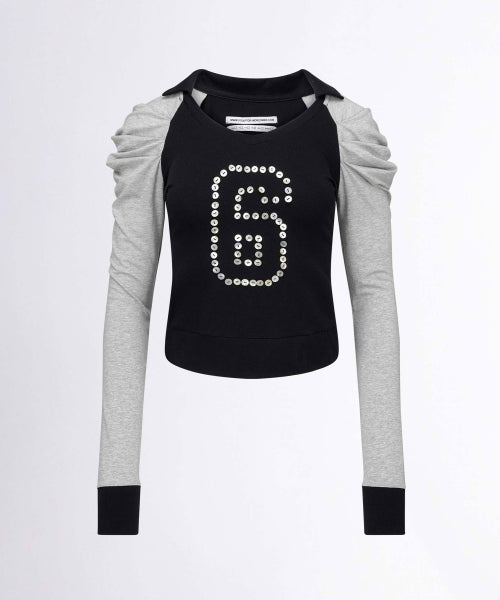 GOOD GIRL COLLAR TEE RED STRIPE - 2 COLORS BLACK