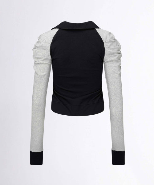 GOOD GIRL COLLAR TEE RED STRIPE - 2 COLORS BLACK