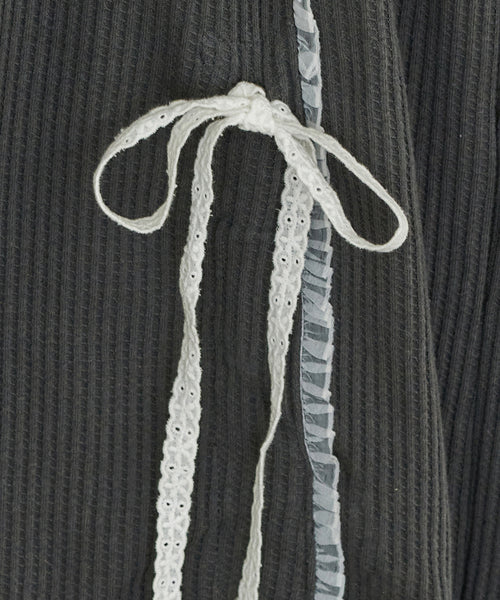 LACE PANTS CHARCOAL