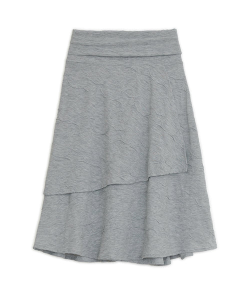 STAR FLARED MIDI SKIRT - 2 COLORS GREY