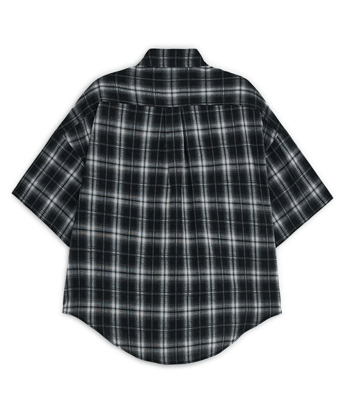 STUD CHECK SHIRT BLACK