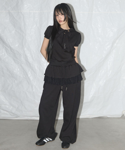 (MELANGE GRAY) F25QB081 - 2 COLORS BLACK