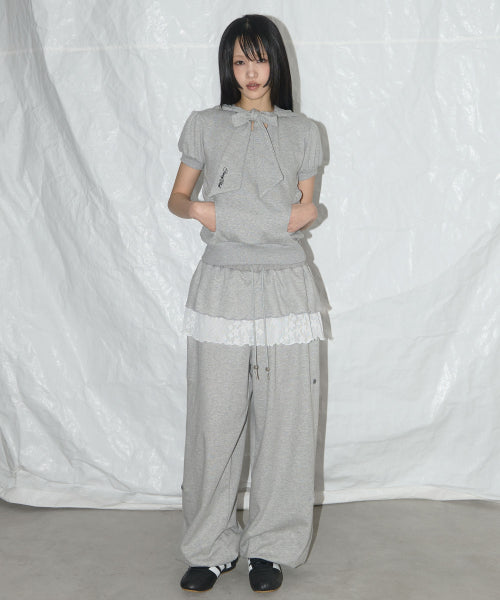 (MELANGE GRAY) F25QB081 - 2 COLORS MELANGE GREY