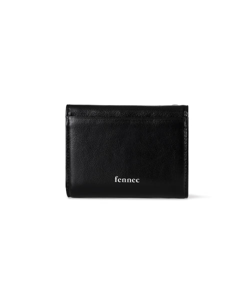 HEARTY ZIPPER WALLET BLACK
