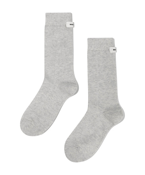 W BASIC MIDDLE SOCKS - 3 COLORS GREY