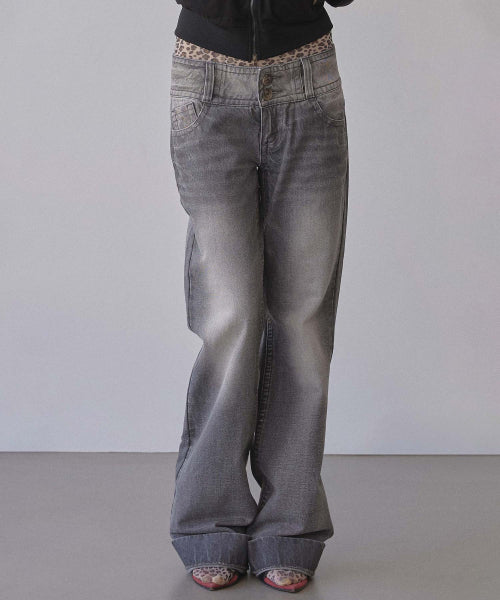 UNION JACK ENGINEERED DENIM WASHED GREY