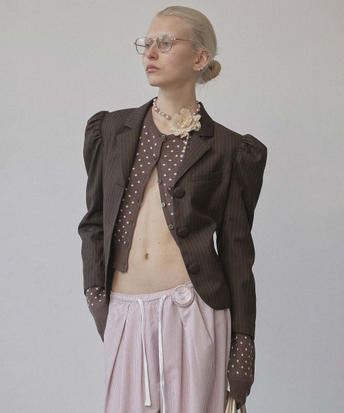 POLKA DOT CARDIGAN BABY - 3 COLORS BABY PINK
