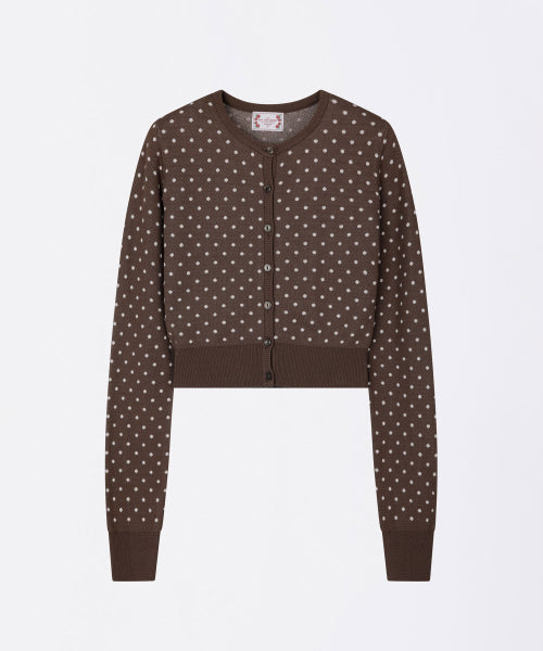 POLKA DOT CARDIGAN BABY - 3 COLORS BABY PINK
