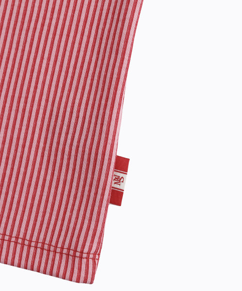 STRIPE DOUBLE BINDING SLEEVELESS - 3 COLORS PINK