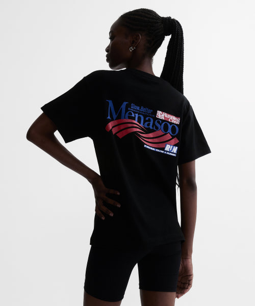 TWIST TRACK T SHIRT - 4 COLORS BLACK