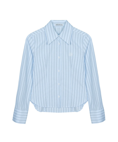 MINIMAL STRIPE LOGO SLIM SHIRT #徐睿知同款! - 2 COLORS AS SHOWN